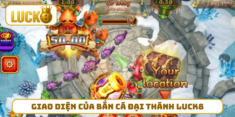 Giao diện cuốn mắt của bắn cá đại thánh LUCK8